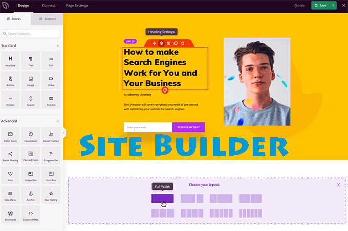 Web page maker